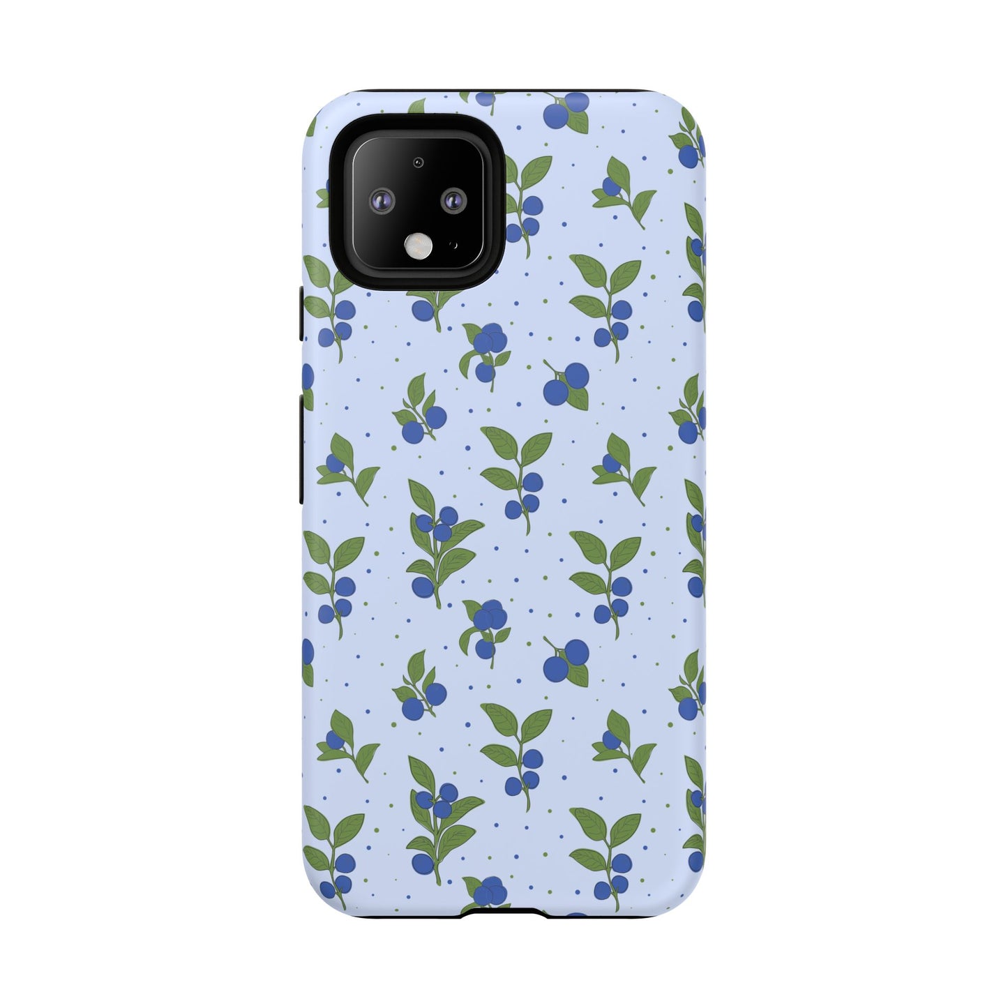 Floral Tough Phone Case - Blueberry Blossom Design
