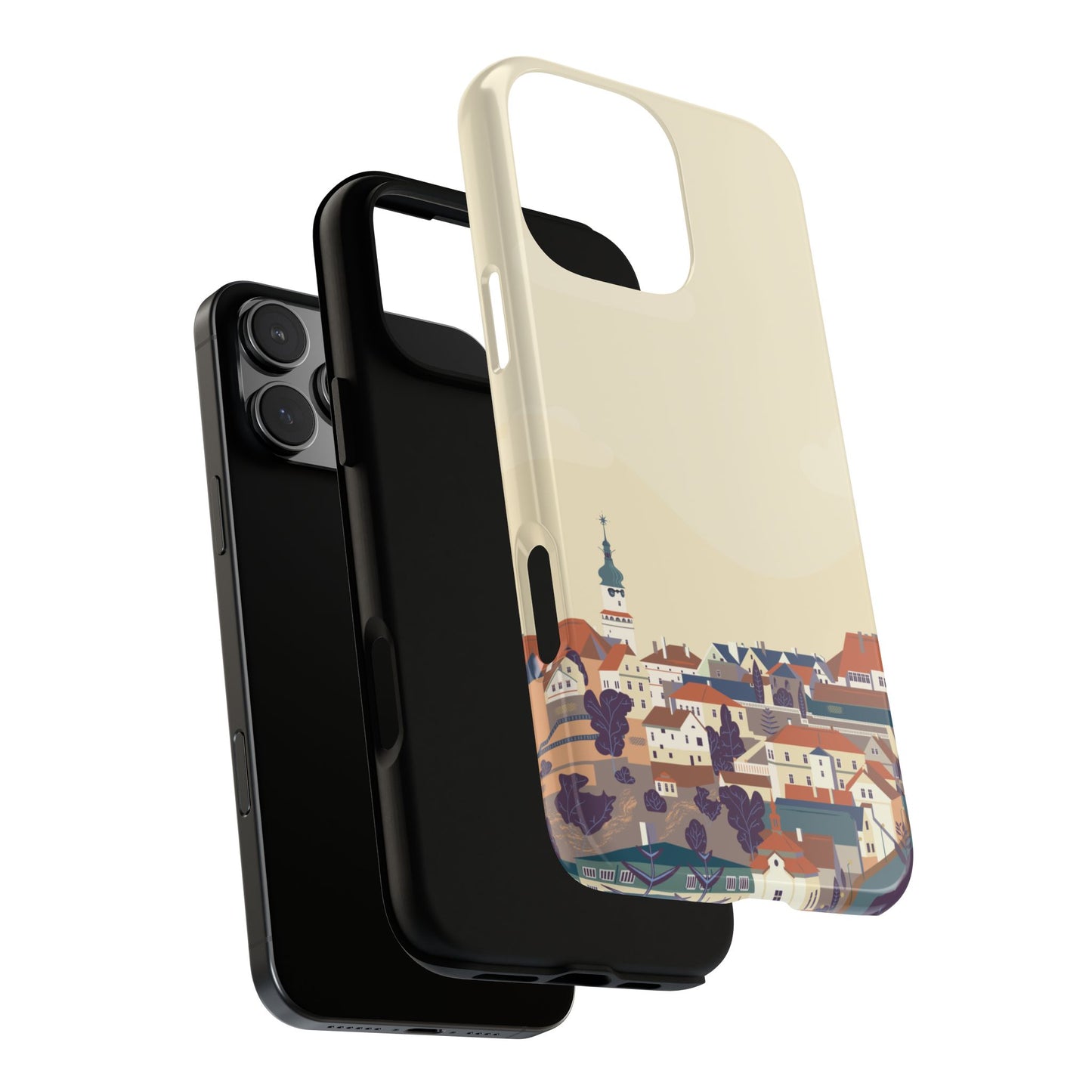 Artistic Phone Case - Charming Village Design
