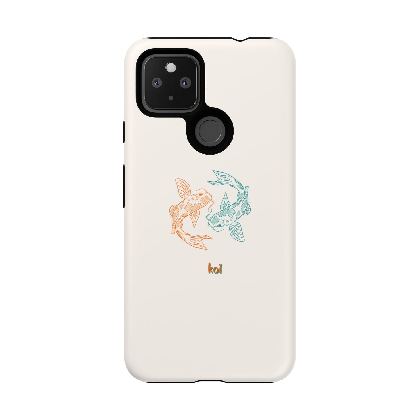 Koi Fish Tough Phone Case - Stylish & Durable Design for Aqua Lovers
