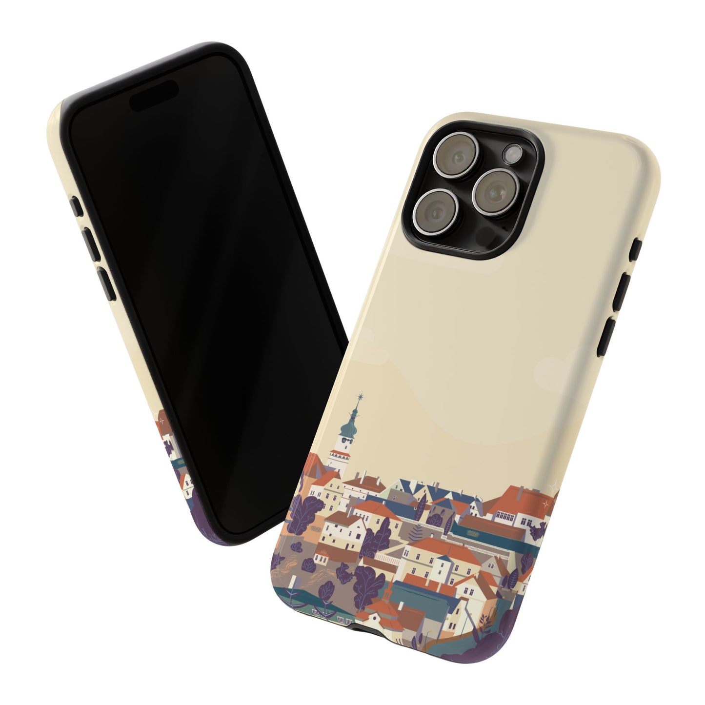Artistic Phone Case - Charming Village Design
