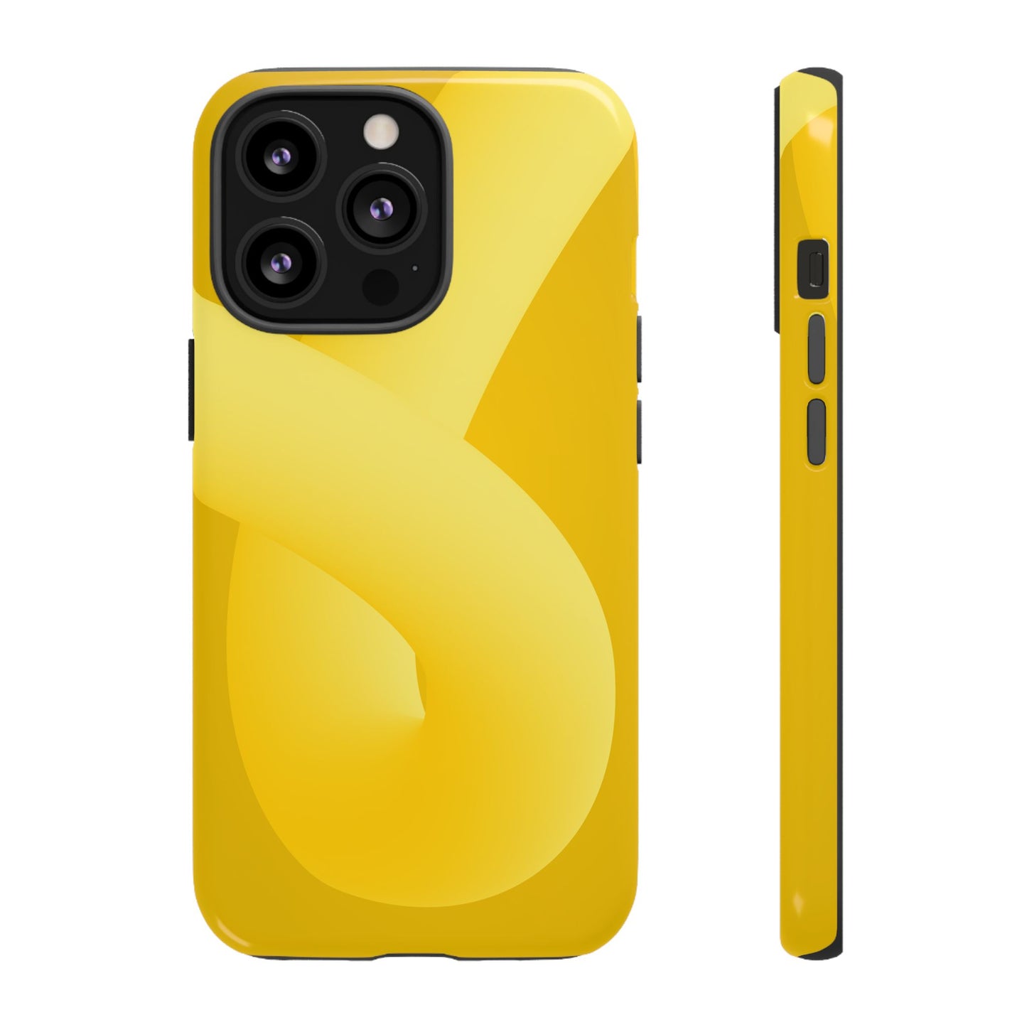 Stylish Tough Phone Case - Modern Yellow Design for Ultimate Protection