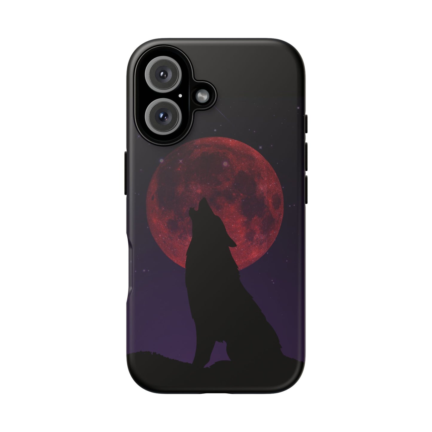Wolf Howling at Blood Moon Phone Case - Tough & Stylish Protector
