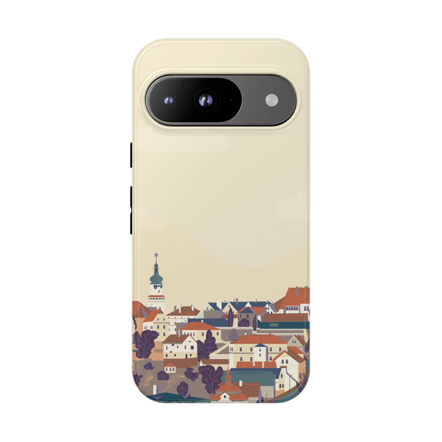 Artistic Phone Case - Charming Village Design