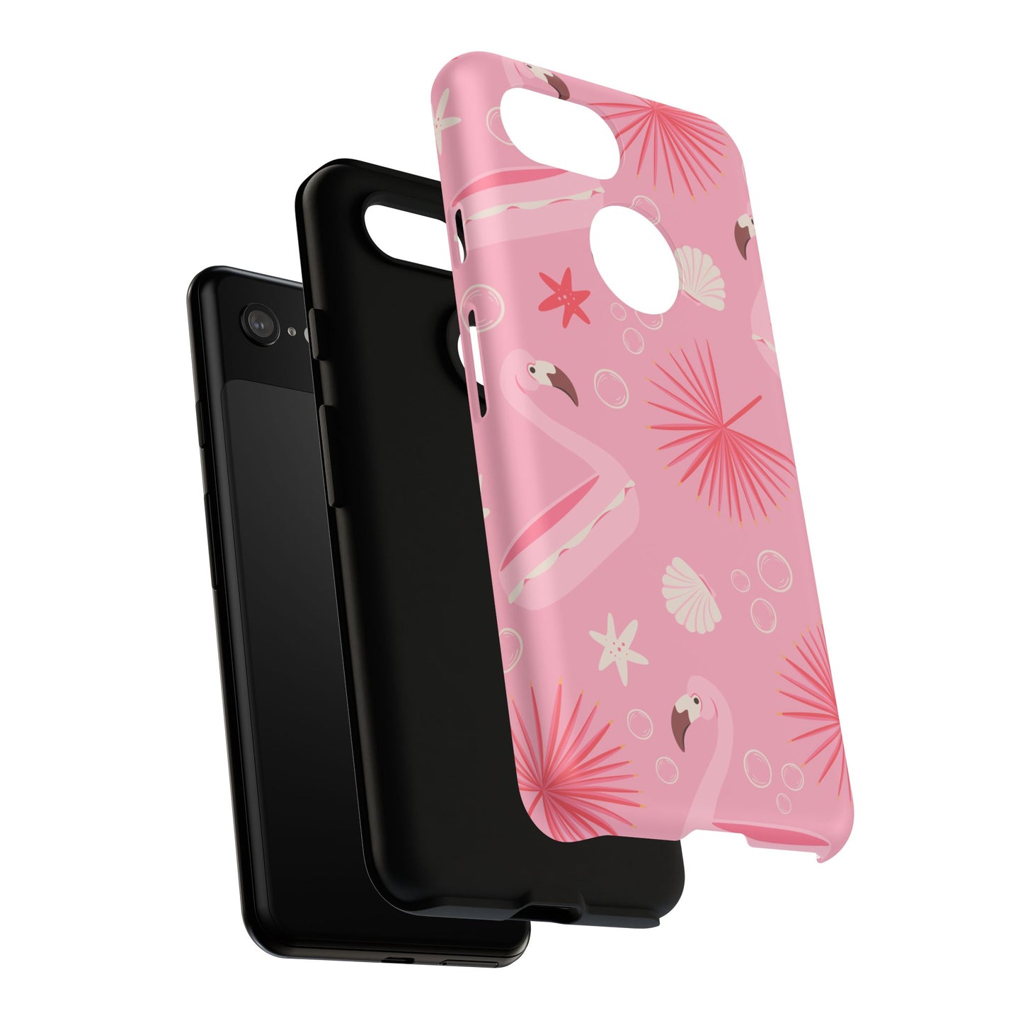Tough Cases: Tropical Flamingo Phone Case for Summer Vibes