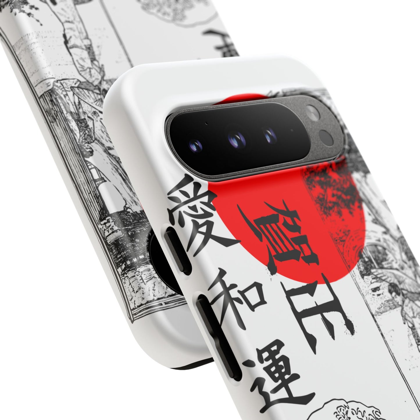 Japanese Zen Art Phone Case - Tough Cases with Wave Design