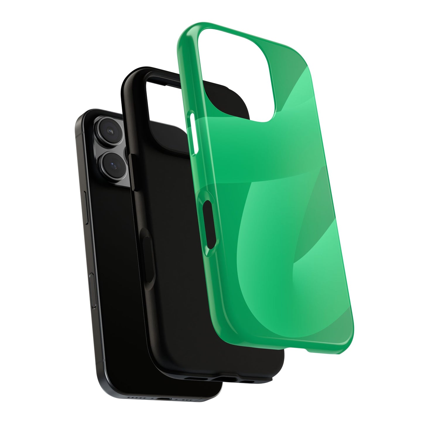 Stylish Tough Phone Case - Modern Green Design for Ultimate Protection
