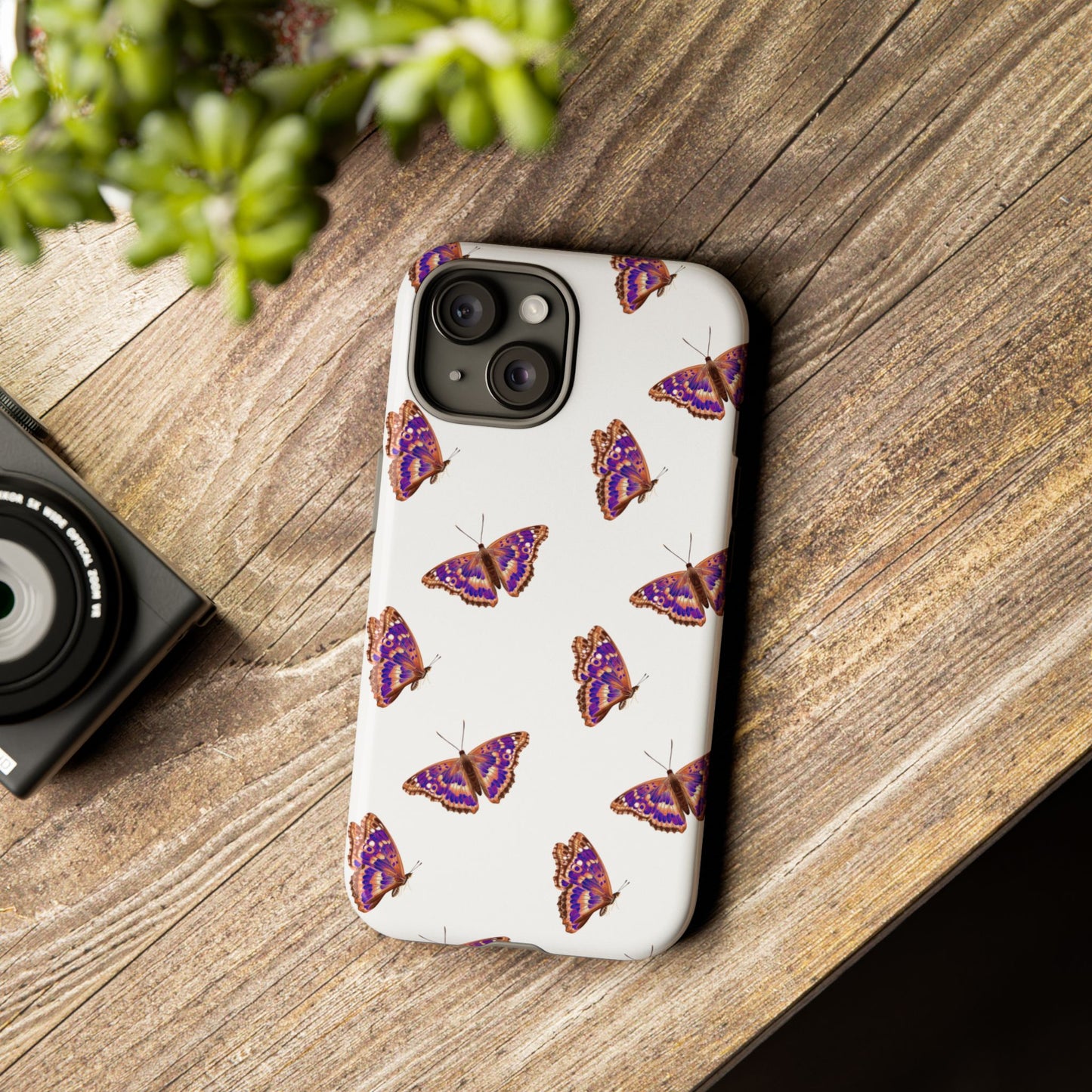 Butterfly Print Phone Case - Tough Case For Stylish Protection