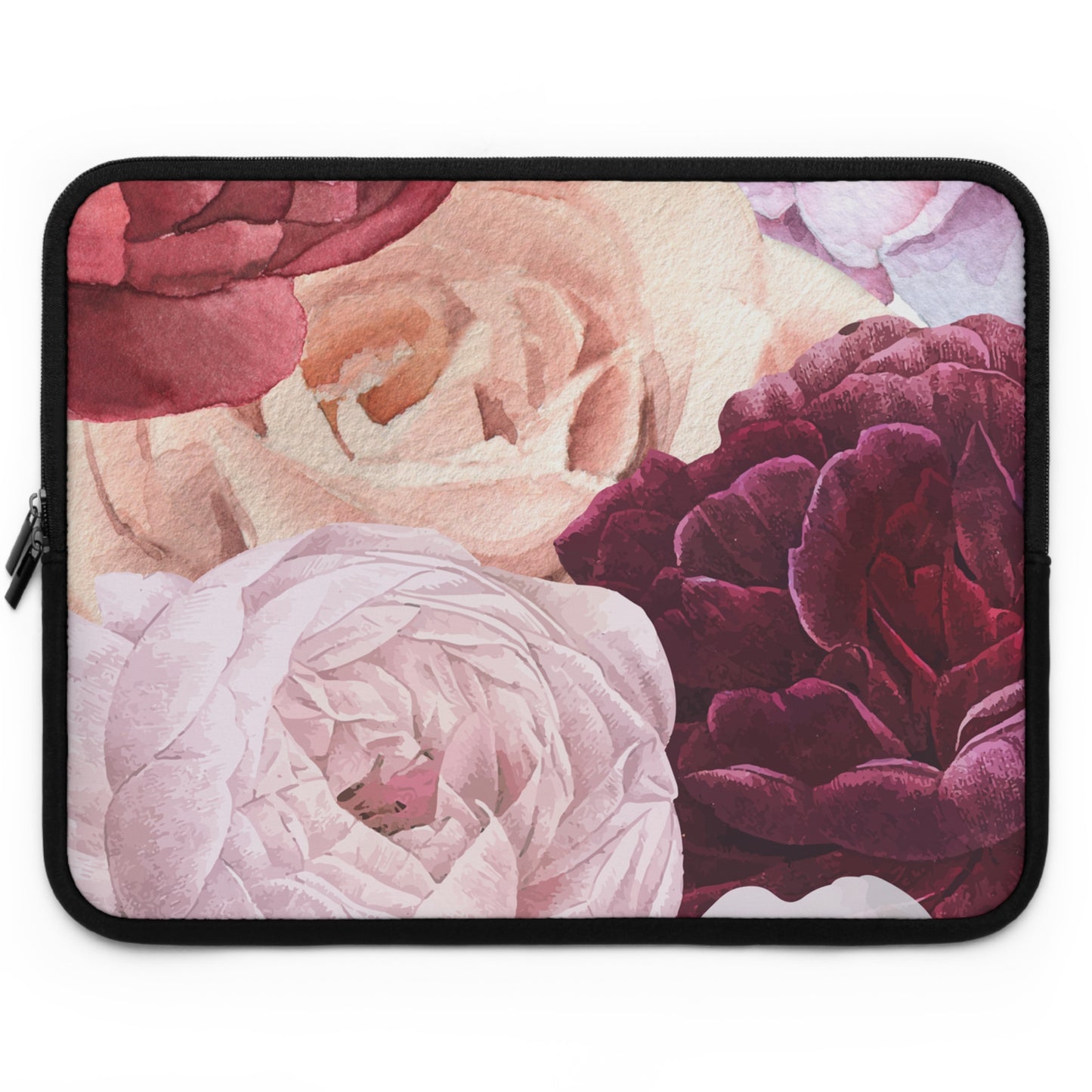 Elegant Floral Laptop Sleeve for Women - Stylish Protection for Your Device