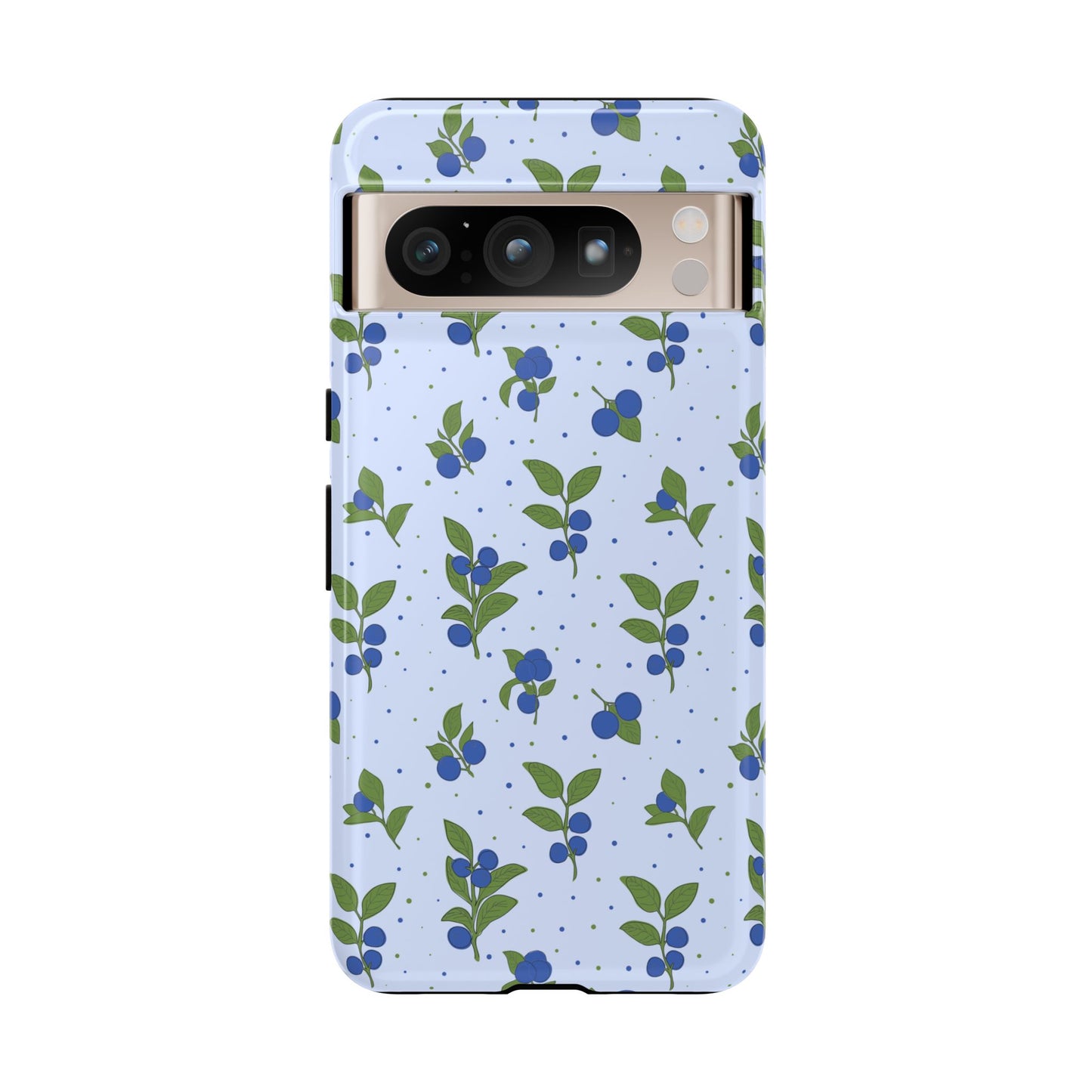 Floral Tough Phone Case - Blueberry Blossom Design
