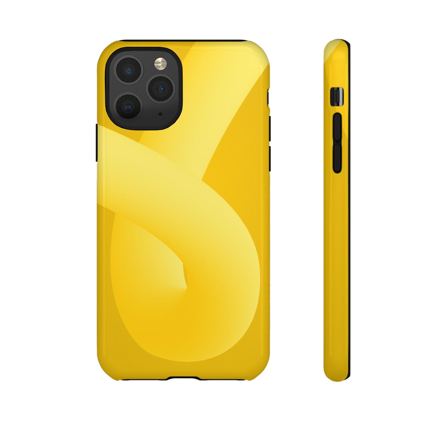 Stylish Tough Phone Case - Modern Yellow Design for Ultimate Protection
