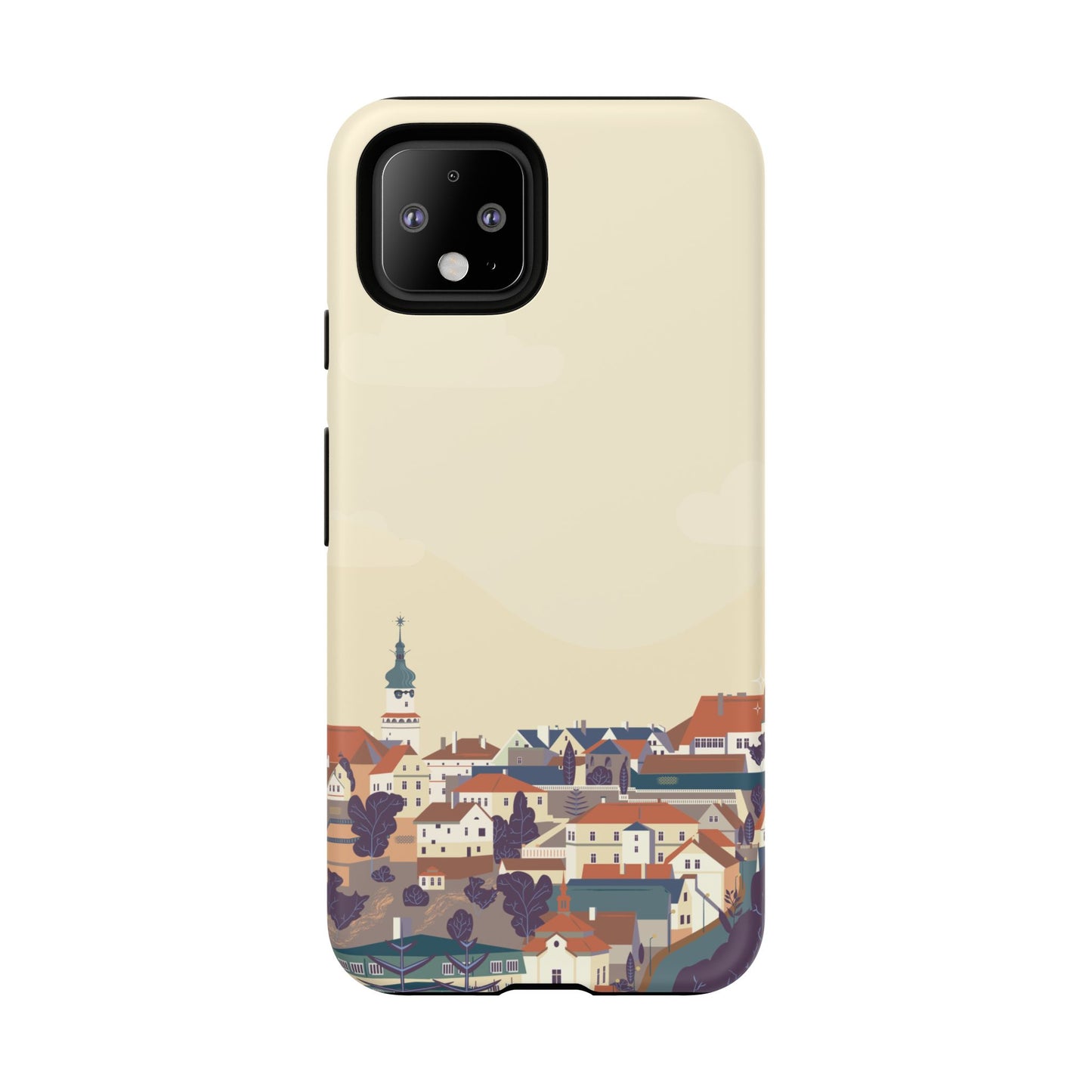 Artistic Phone Case - Charming Village Design