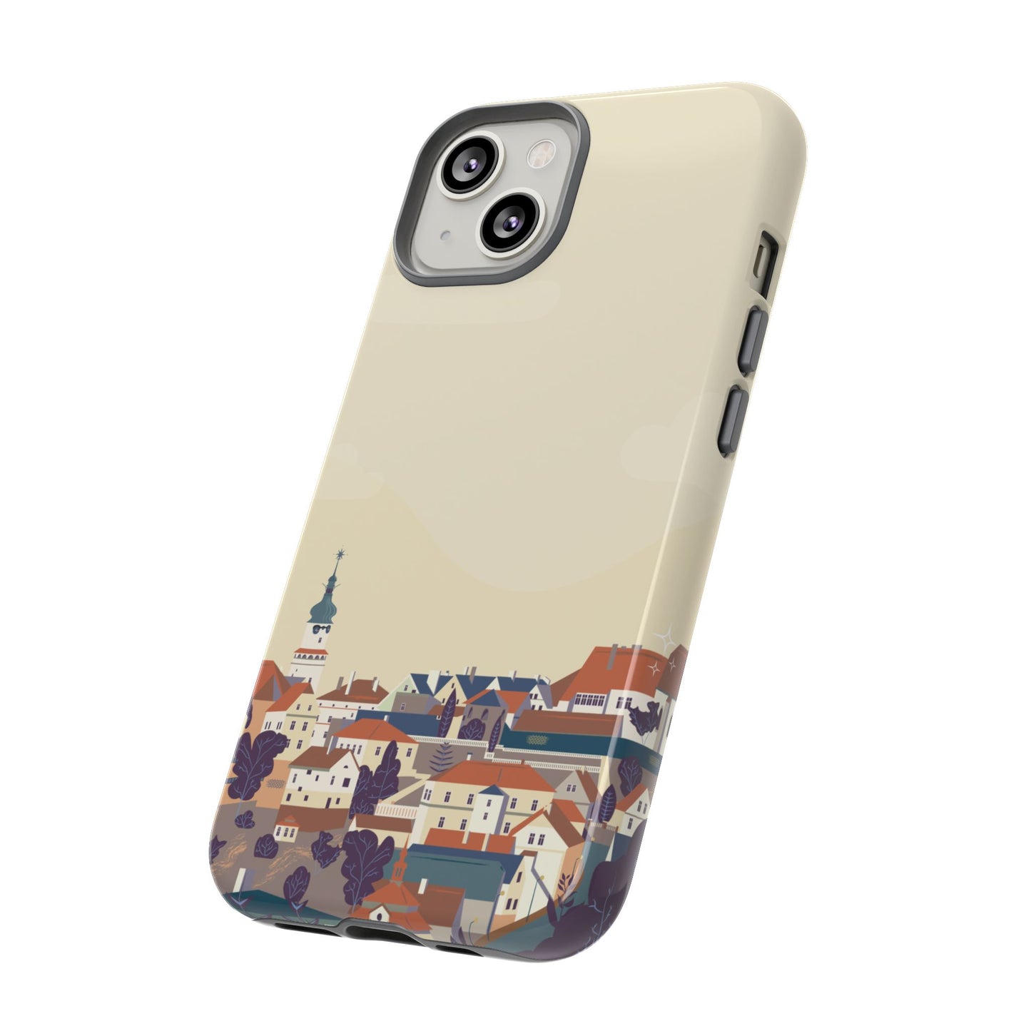 Artistic Phone Case - Charming Village Design