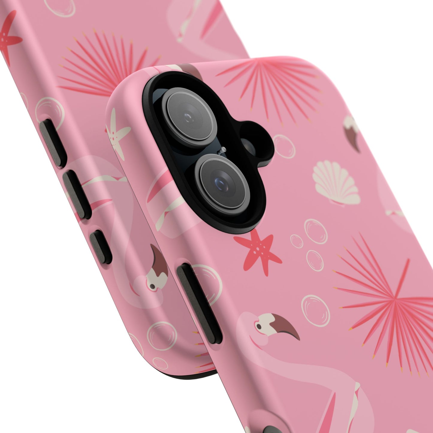 Tough Cases: Tropical Flamingo Phone Case for Summer Vibes