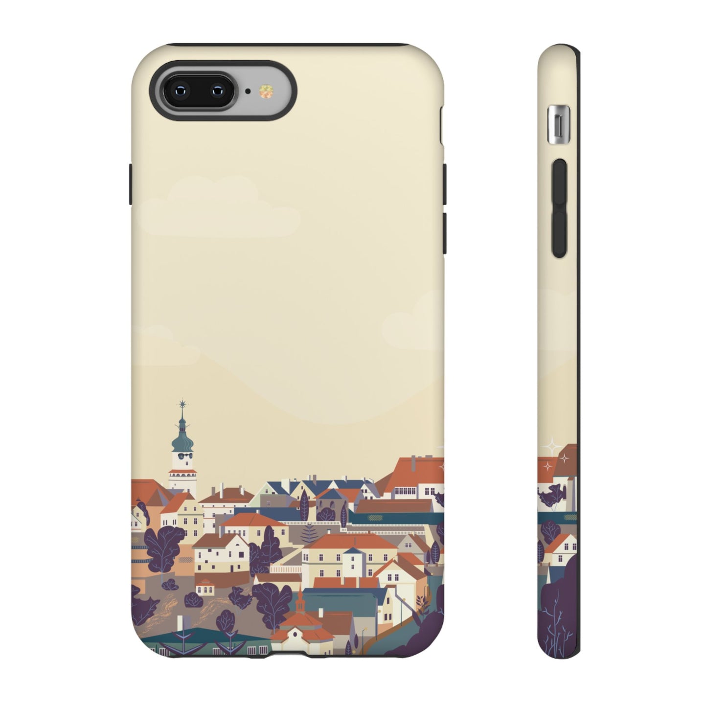 Artistic Phone Case - Charming Village Design