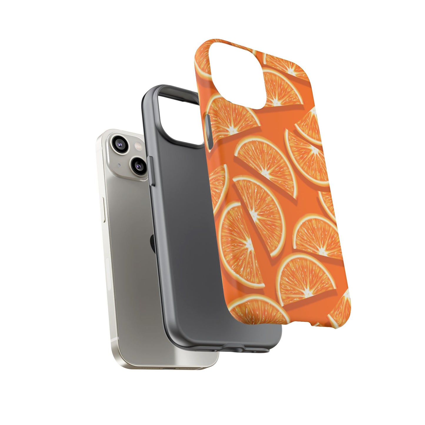 Vibrant Orange Slice Phone Case - Tough Cases for Phone Protection