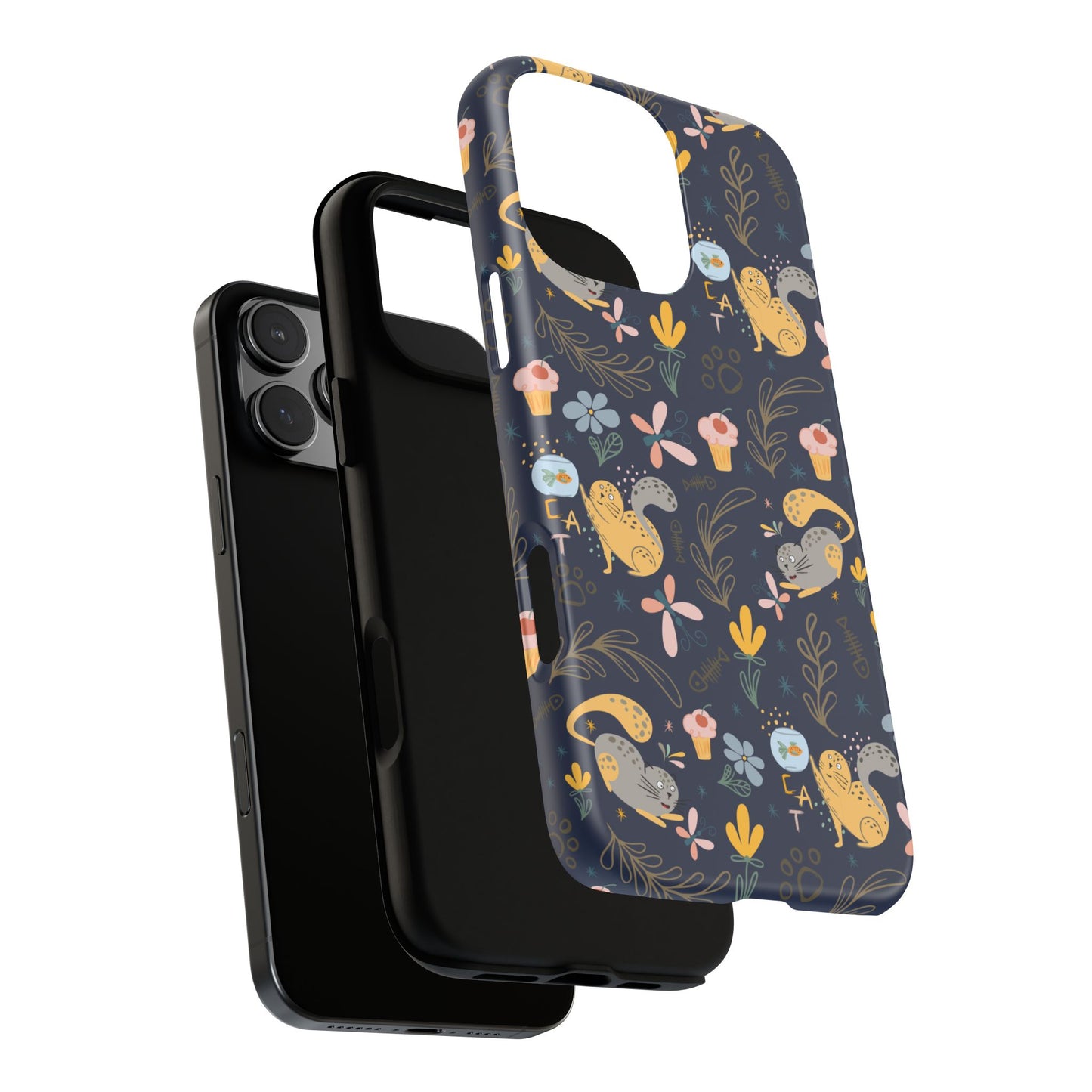 Cat-Themed Tough Phone Case - Tough Case For Stylish Protection