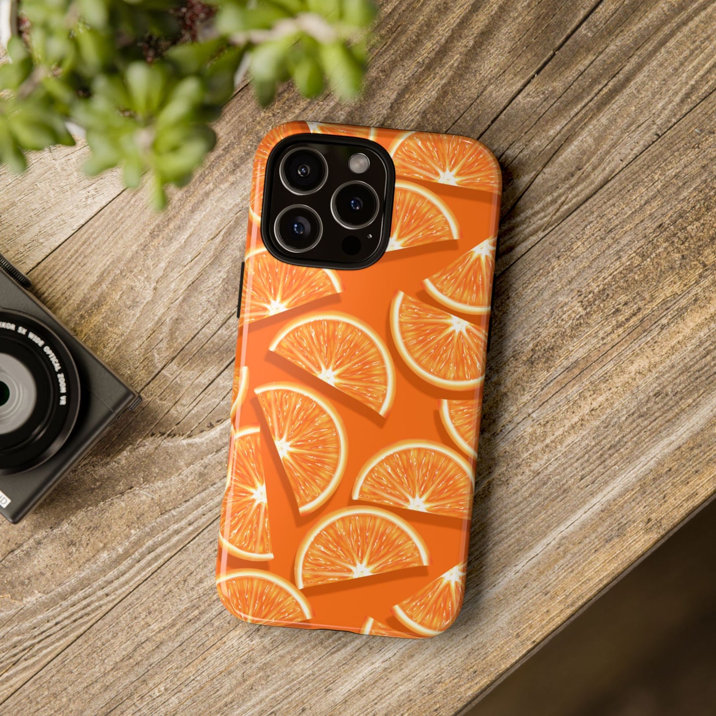 Vibrant Orange Slice Phone Case - Tough Cases for Phone Protection