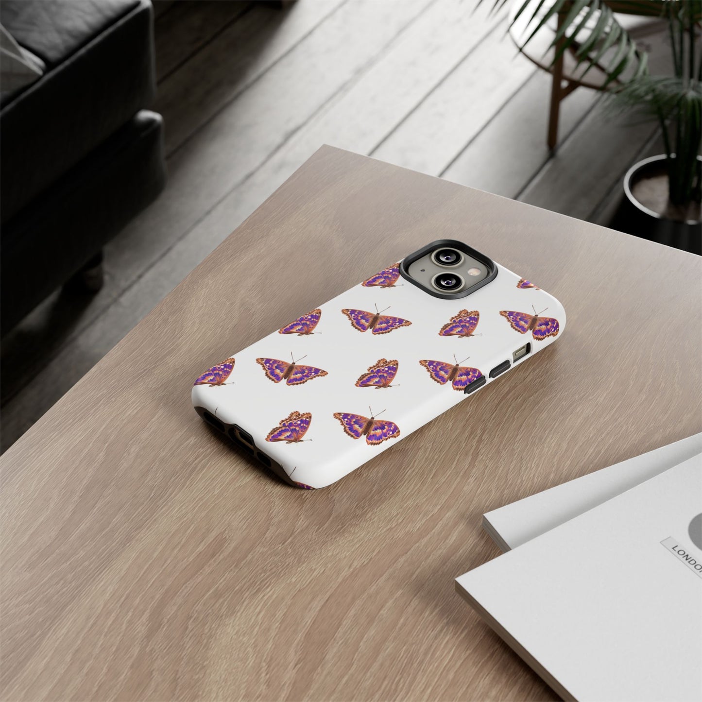 Butterfly Print Phone Case - Tough Case For Stylish Protection