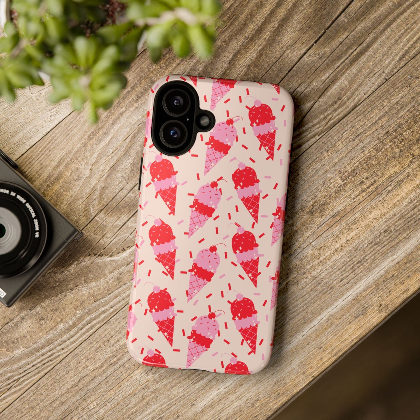 Ice Cream Phone Case - Cute Tough Cases for Ice Cream Lovers, Fun Summer Accessory, Birthday Gift, Colorful iPhone Cover