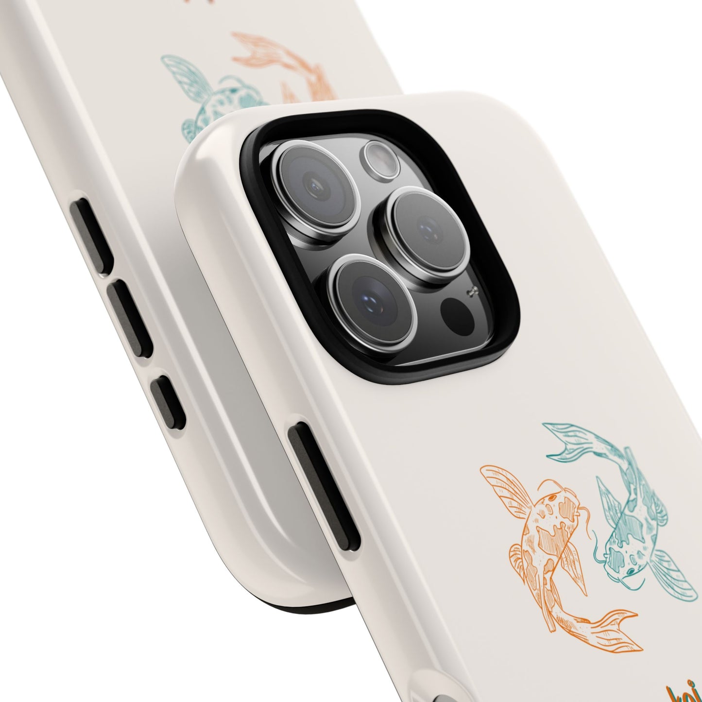 Koi Fish Tough Phone Case - Stylish & Durable Design for Aqua Lovers