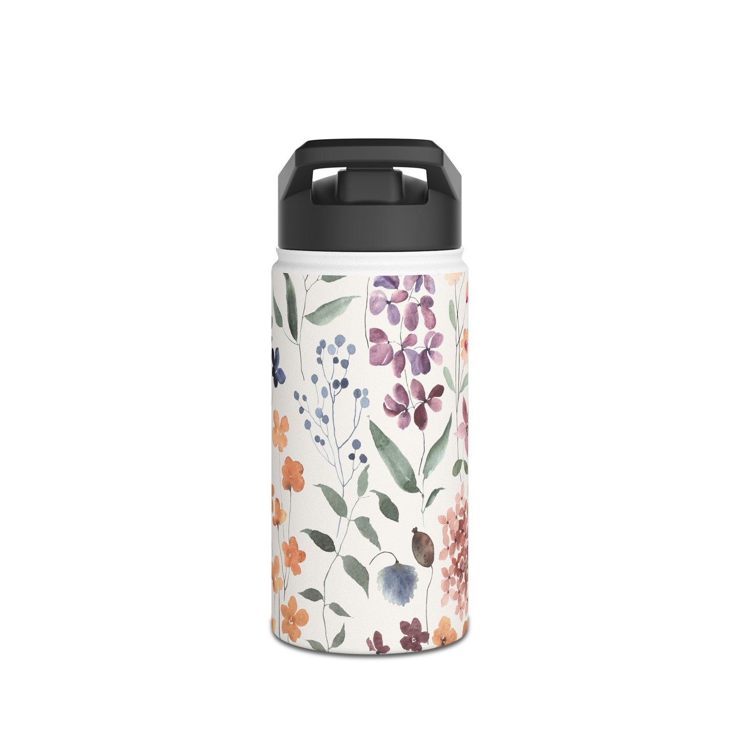 Floral Stainless Steel Water Bottle, Eco-Friendly Travel Mug, Reusable Drink Container, Gift for Nature Lovers, Summer Hydration