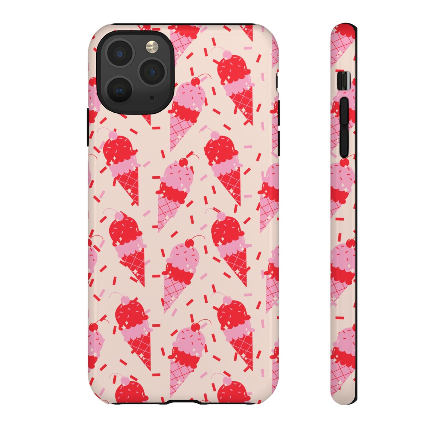 Ice Cream Phone Case - Cute Tough Cases for Ice Cream Lovers, Fun Summer Accessory, Birthday Gift, Colorful iPhone Cover