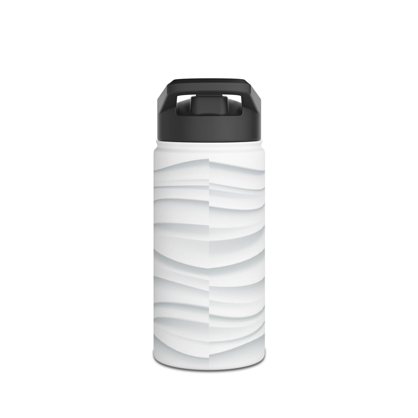 Stylish Stainless Steel Water Bottle - Wave Design