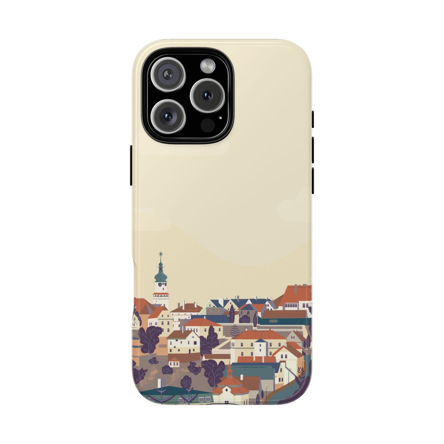 Artistic Phone Case - Charming Village Design