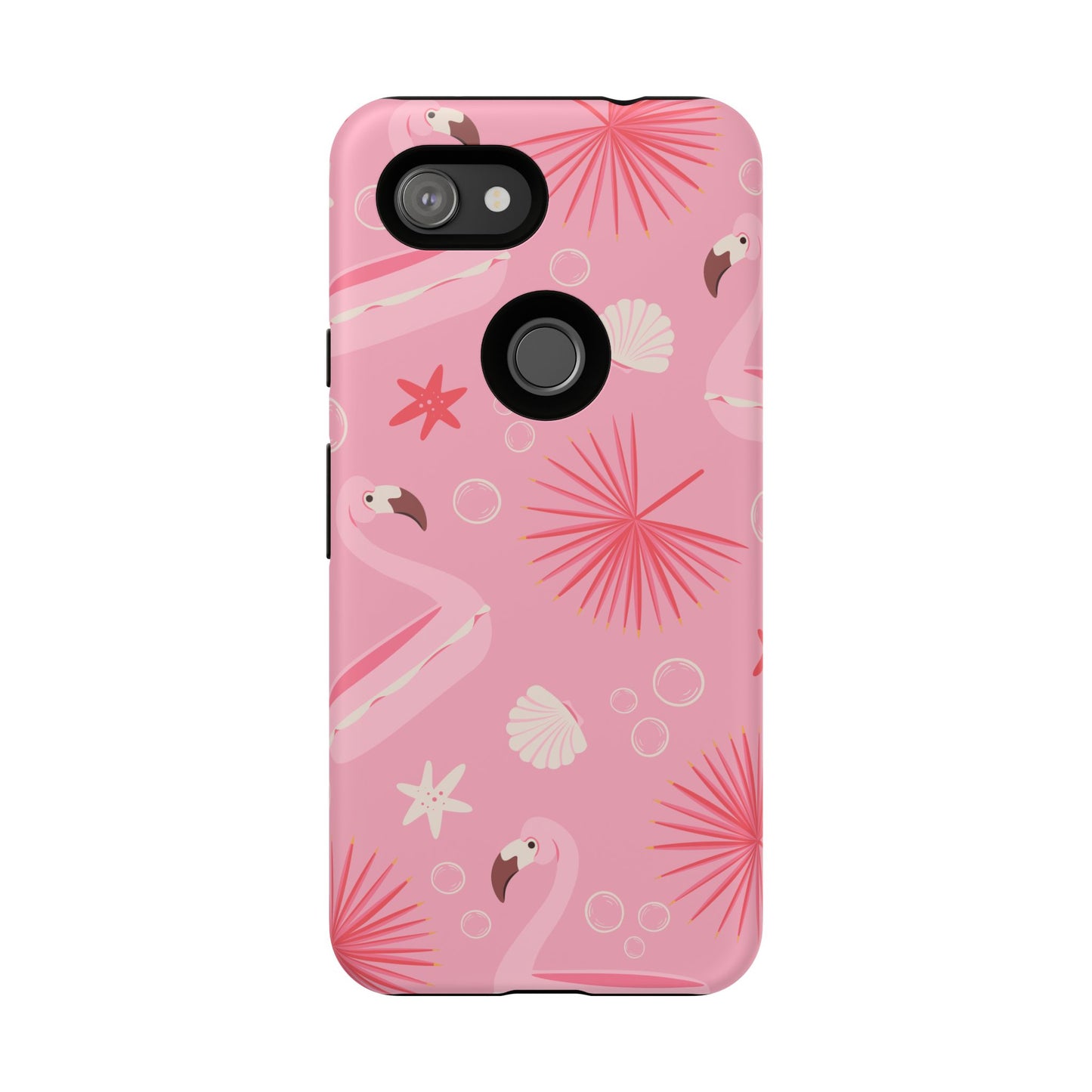 Tough Cases: Tropical Flamingo Phone Case for Summer Vibes