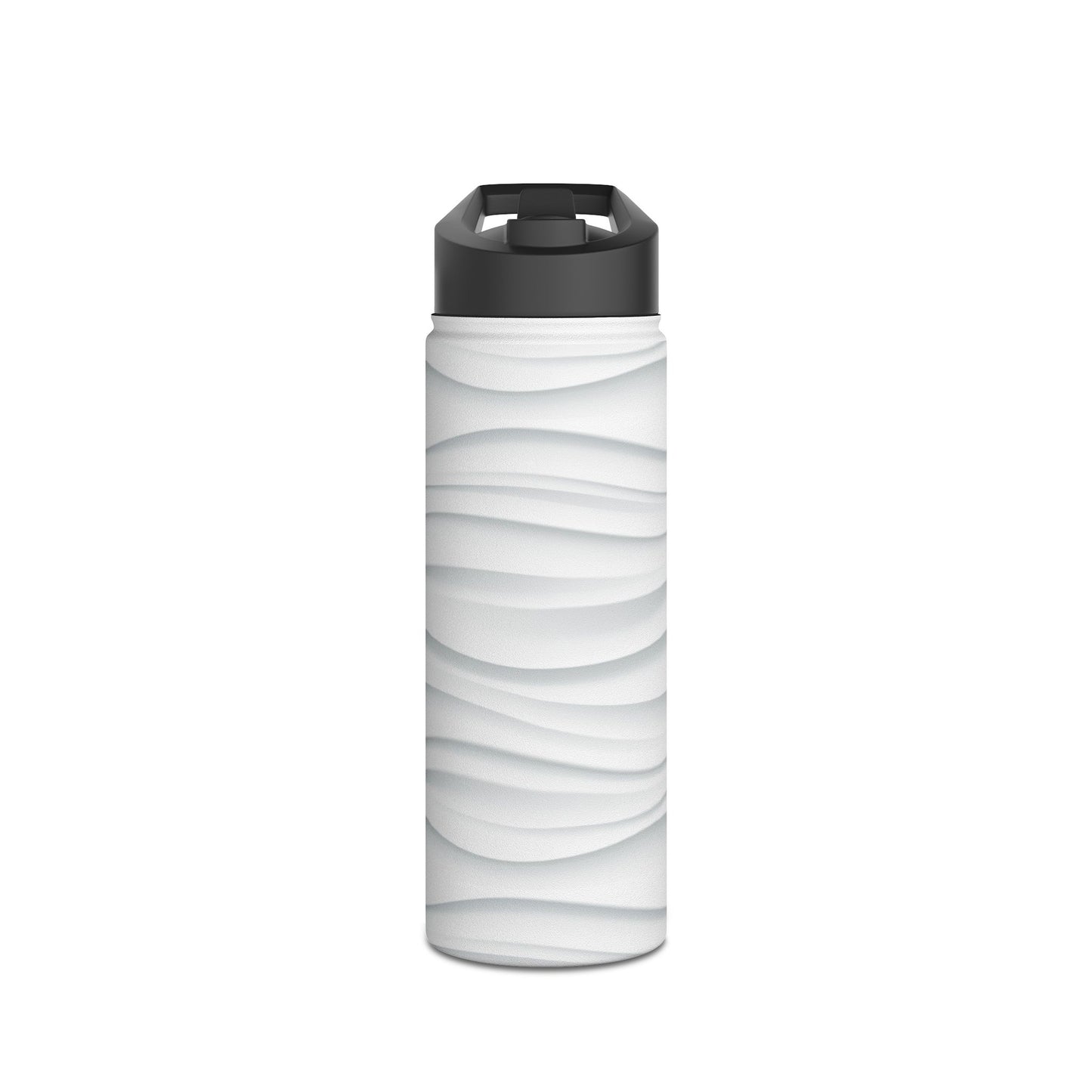Stylish Stainless Steel Water Bottle - Wave Design