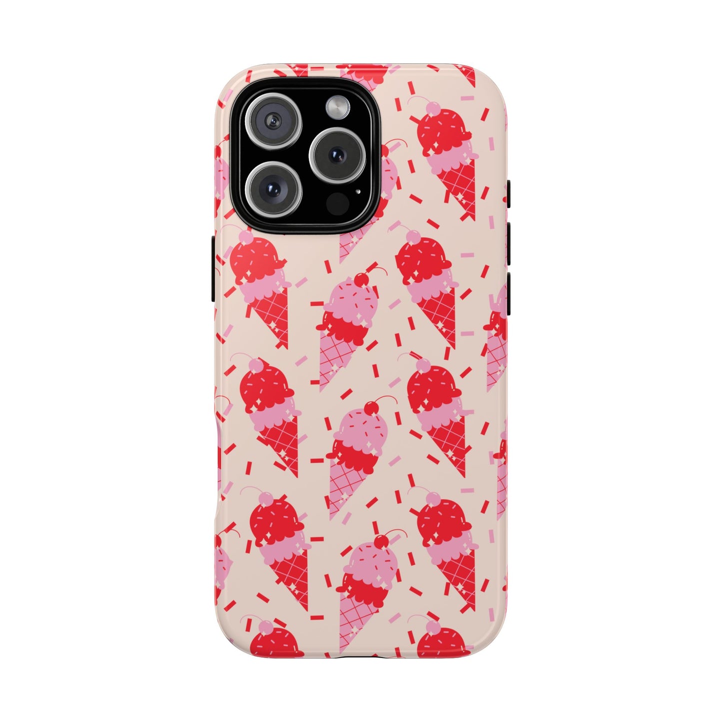 Ice Cream Phone Case - Cute Tough Cases for Ice Cream Lovers, Fun Summer Accessory, Birthday Gift, Colorful iPhone Cover