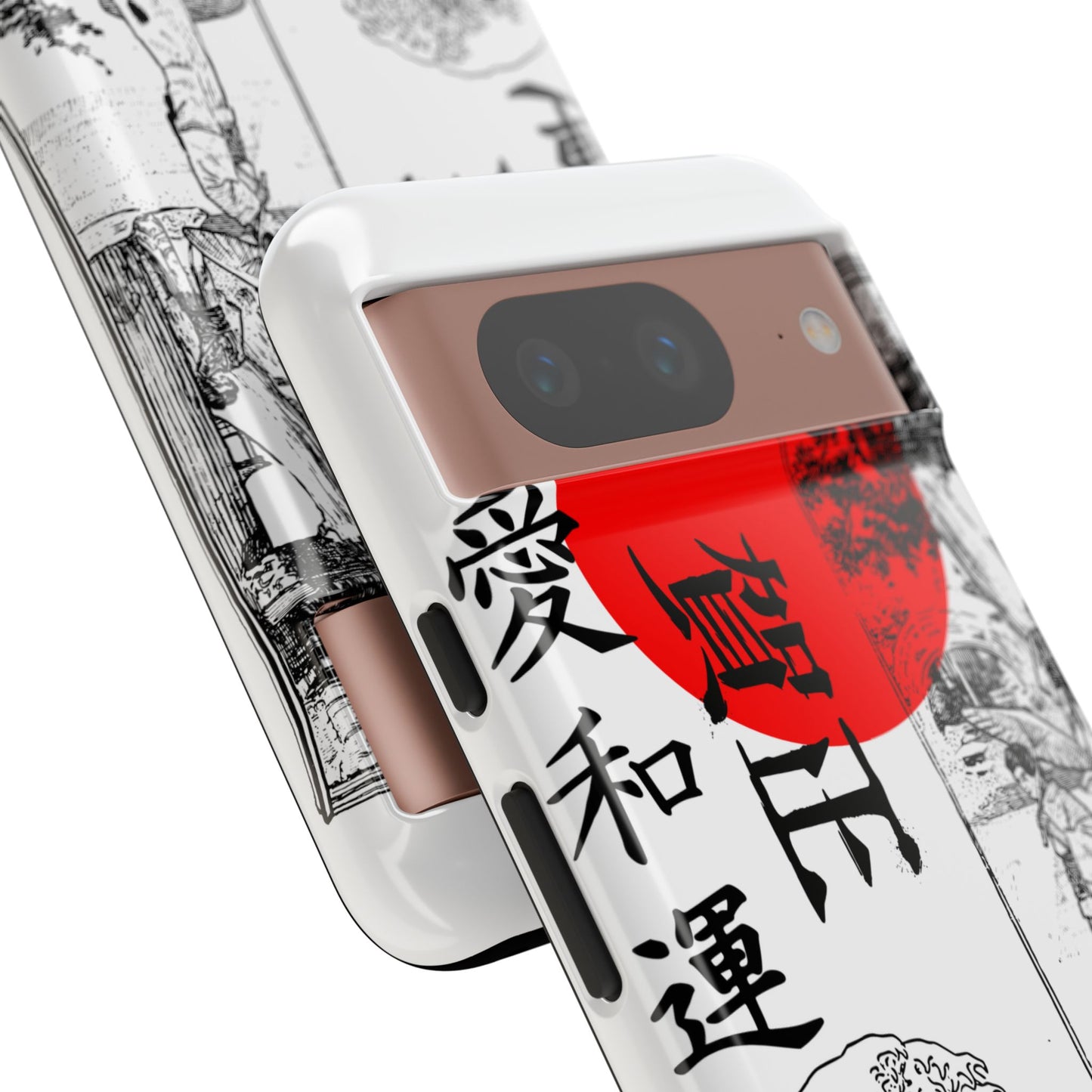 Japanese Zen Art Phone Case - Tough Cases with Wave Design
