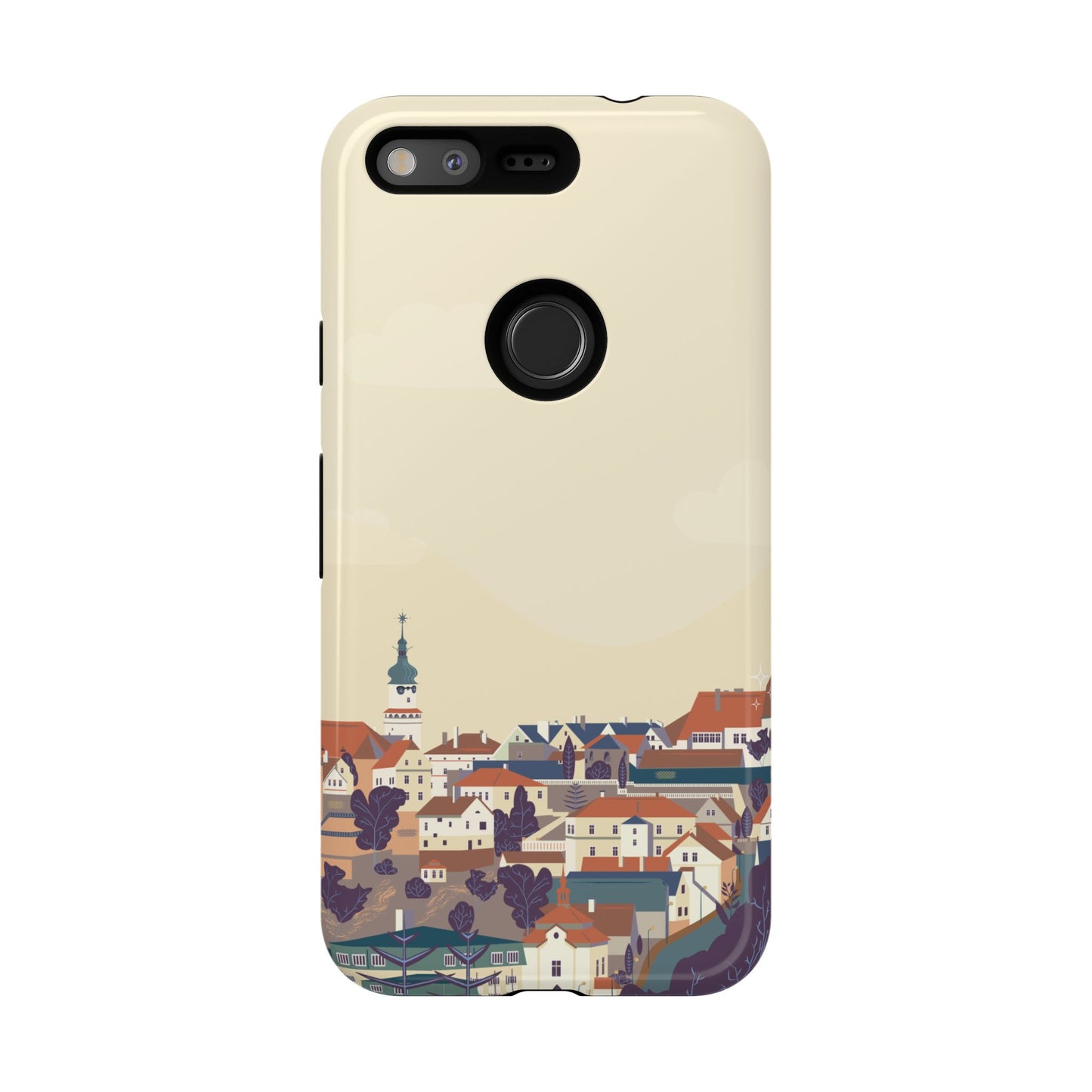 Artistic Phone Case - Charming Village Design