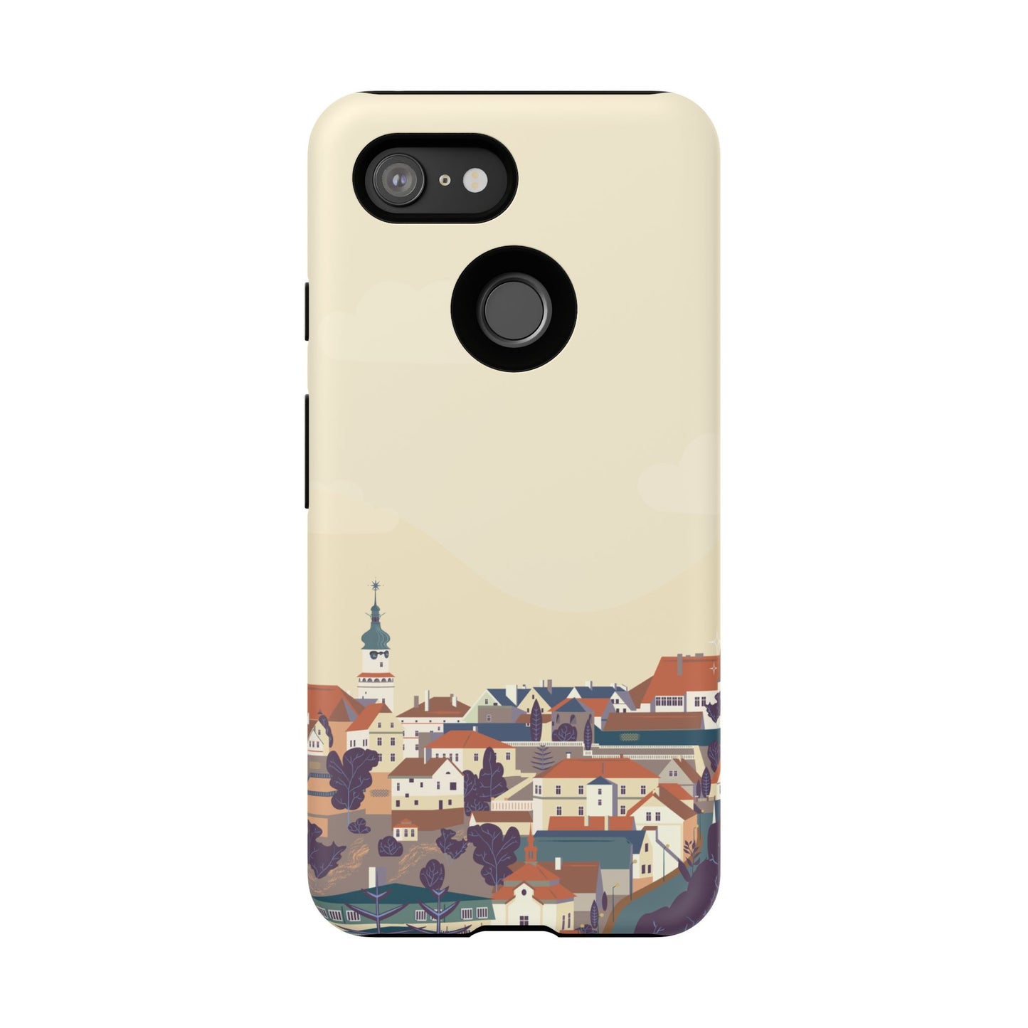 Artistic Phone Case - Charming Village Design