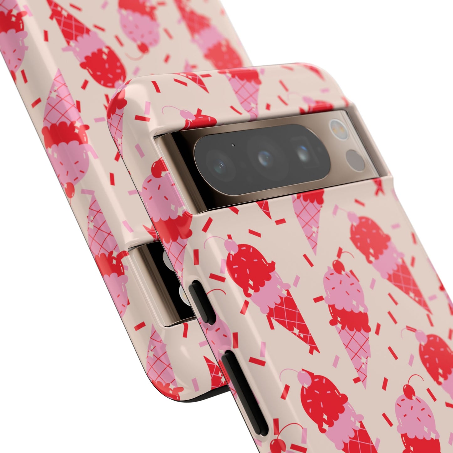 Ice Cream Phone Case - Cute Tough Cases for Ice Cream Lovers, Fun Summer Accessory, Birthday Gift, Colorful iPhone Cover
