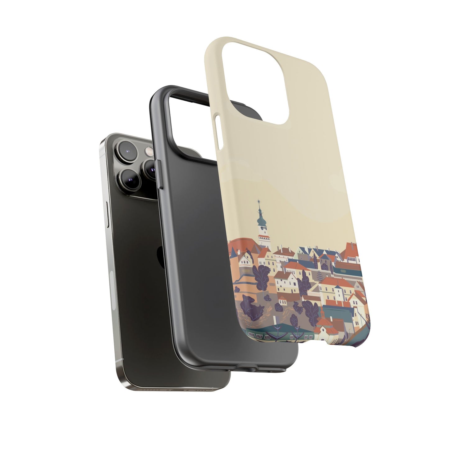 Artistic Phone Case - Charming Village Design