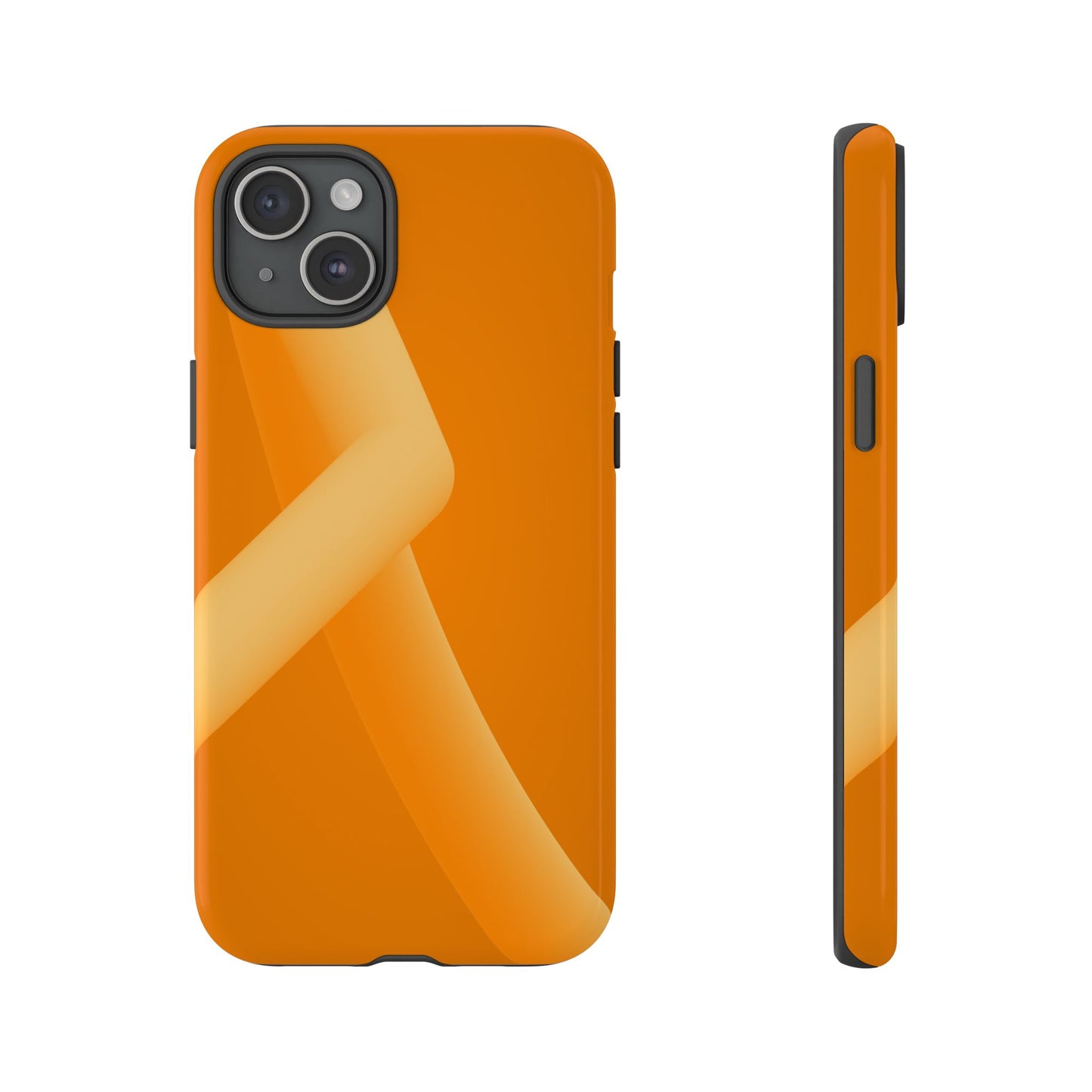 Stylish Tough Phone Case - Modern Orange Design for Ultimate Protection