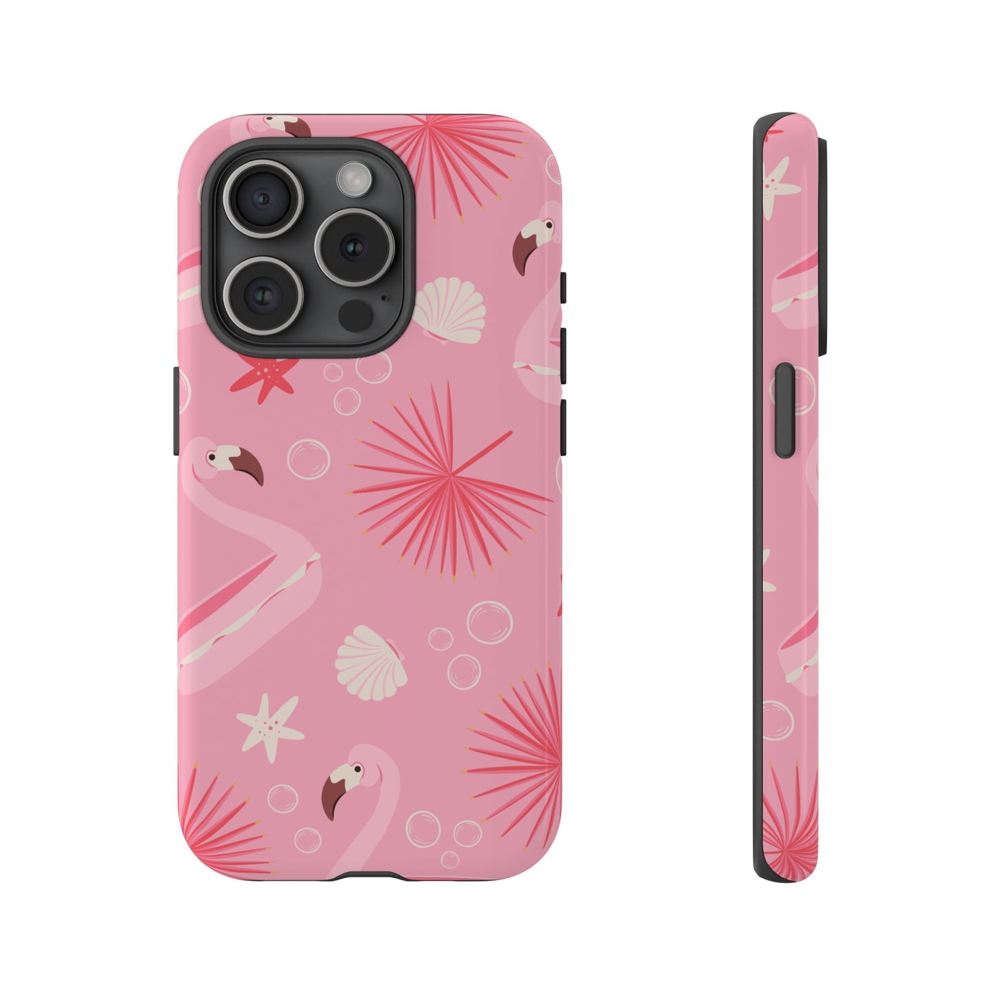 Tough Cases: Tropical Flamingo Phone Case for Summer Vibes