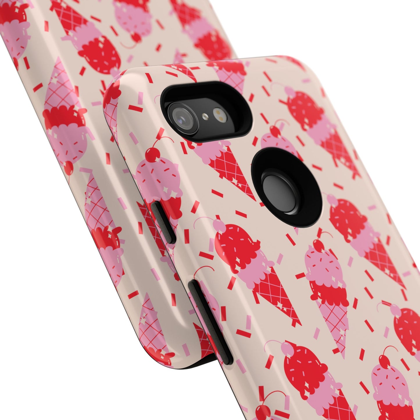 Ice Cream Phone Case - Cute Tough Cases for Ice Cream Lovers, Fun Summer Accessory, Birthday Gift, Colorful iPhone Cover
