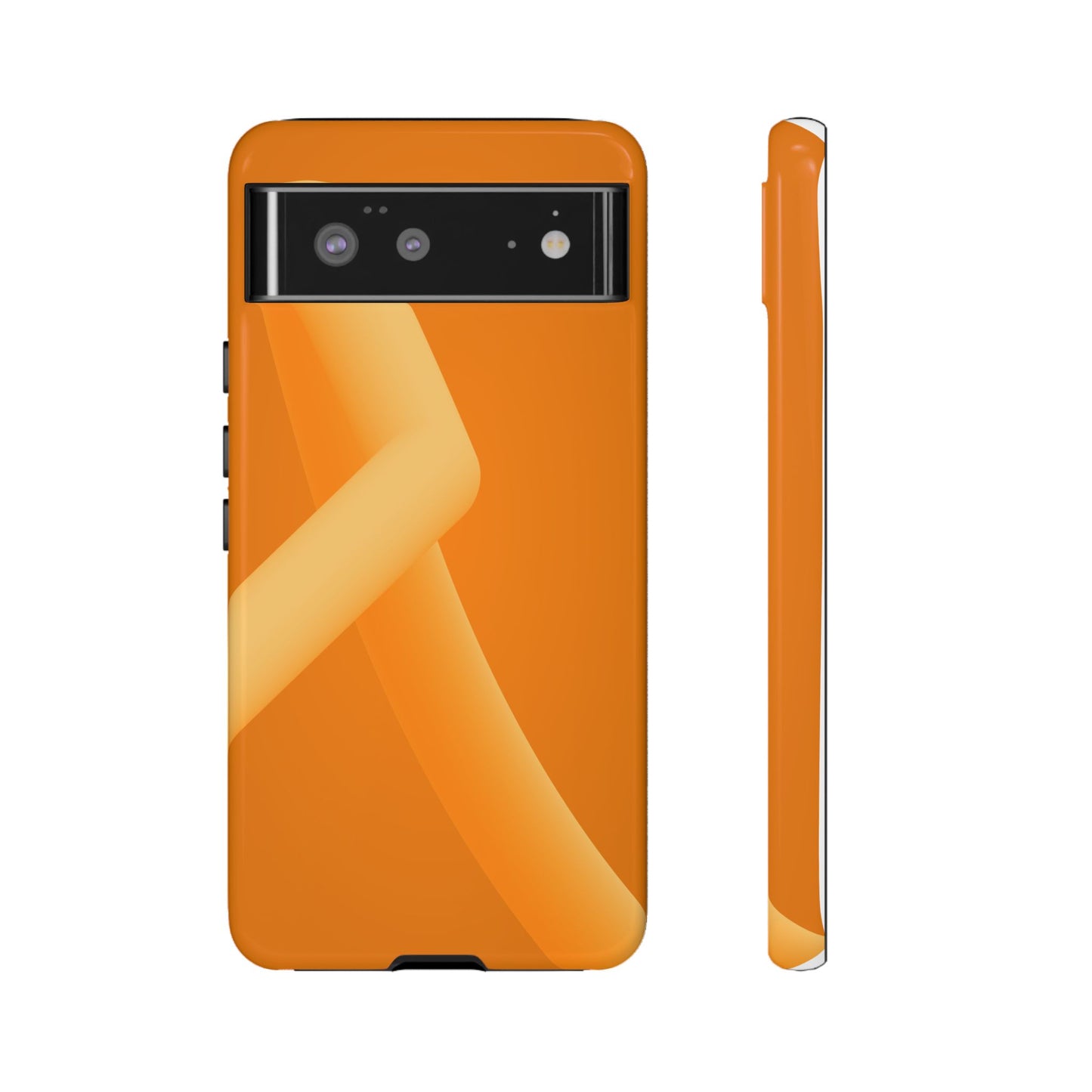 Stylish Tough Phone Case - Modern Orange Design for Ultimate Protection