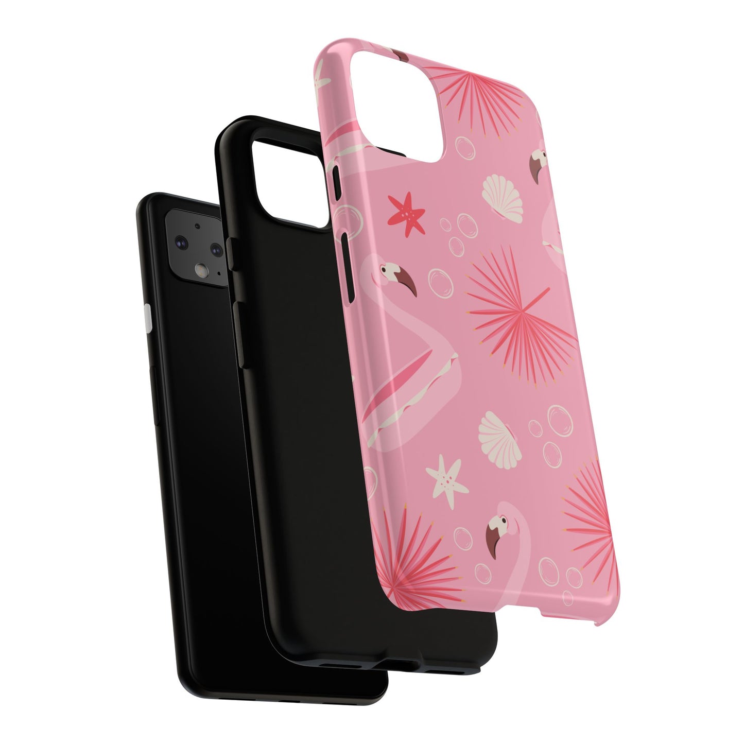 Tough Cases: Tropical Flamingo Phone Case for Summer Vibes