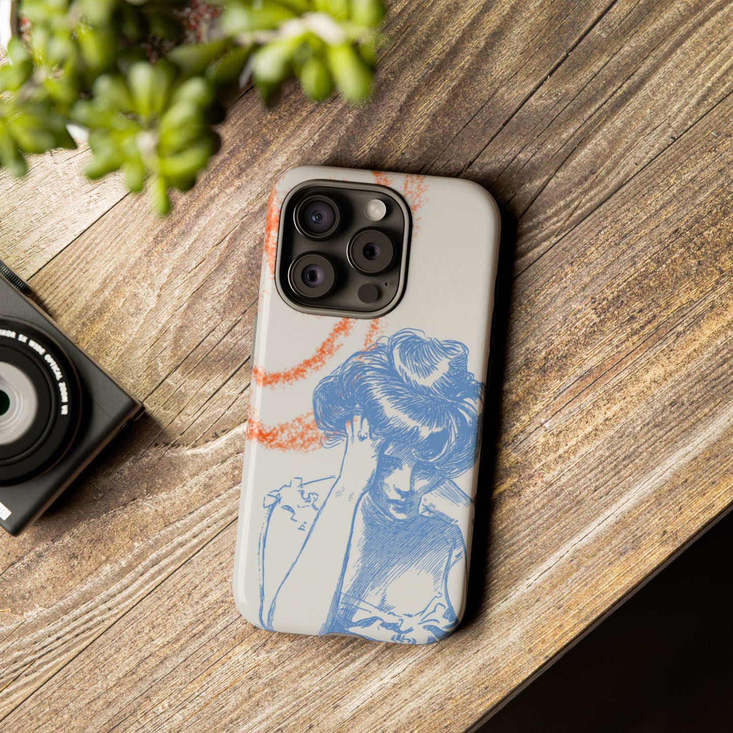 Artistic Phone Case with Stress Relief Design