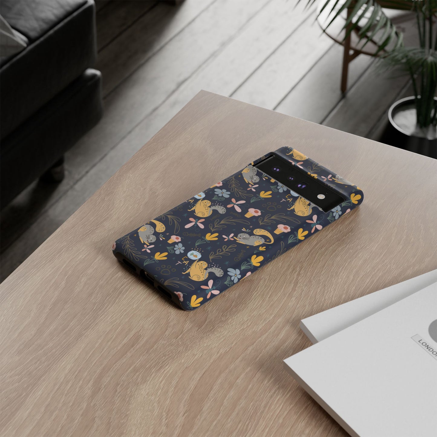 Cat-Themed Tough Phone Case - Tough Case For Stylish Protection