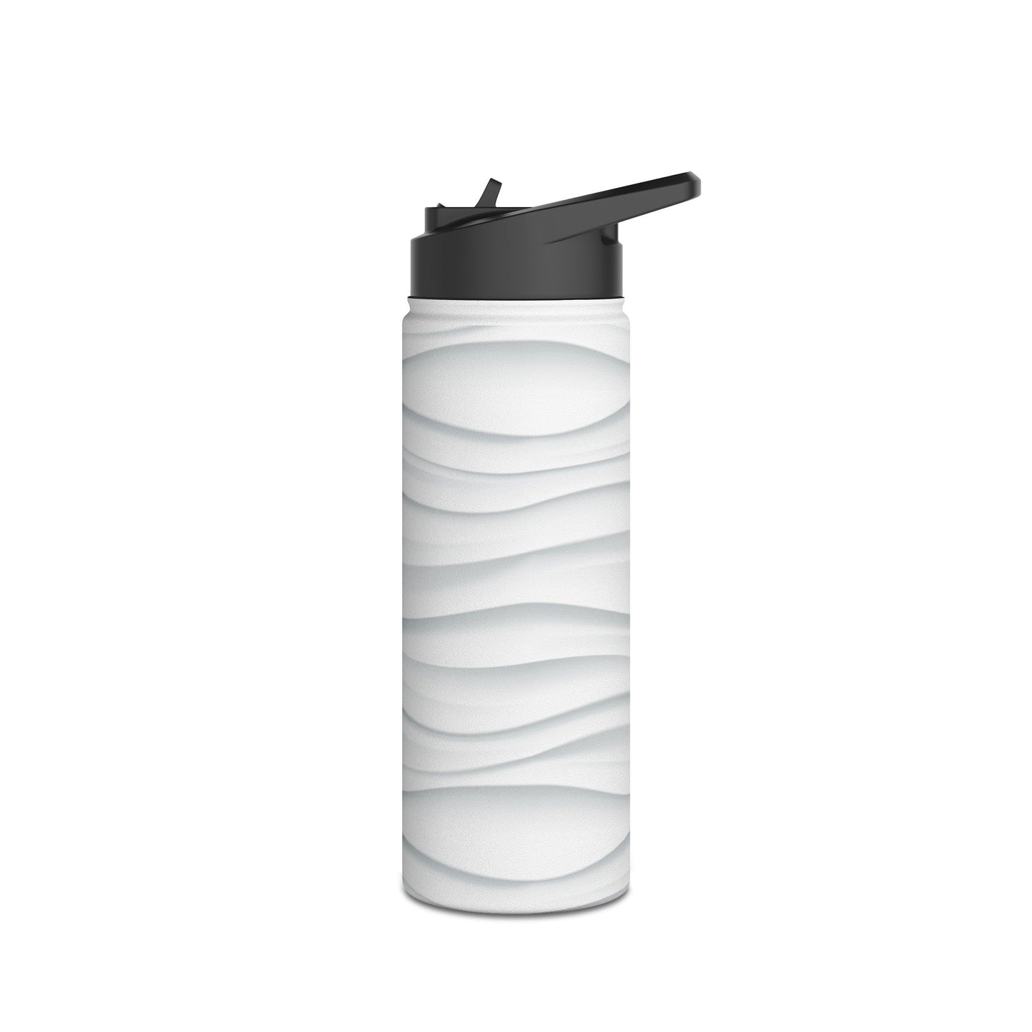 Stylish Stainless Steel Water Bottle - Wave Design
