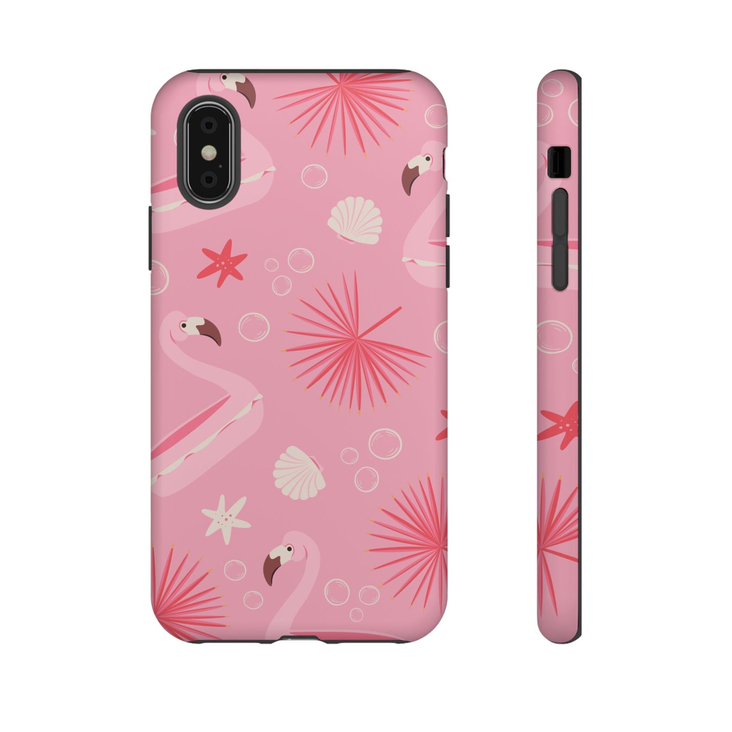 Tough Cases: Tropical Flamingo Phone Case for Summer Vibes