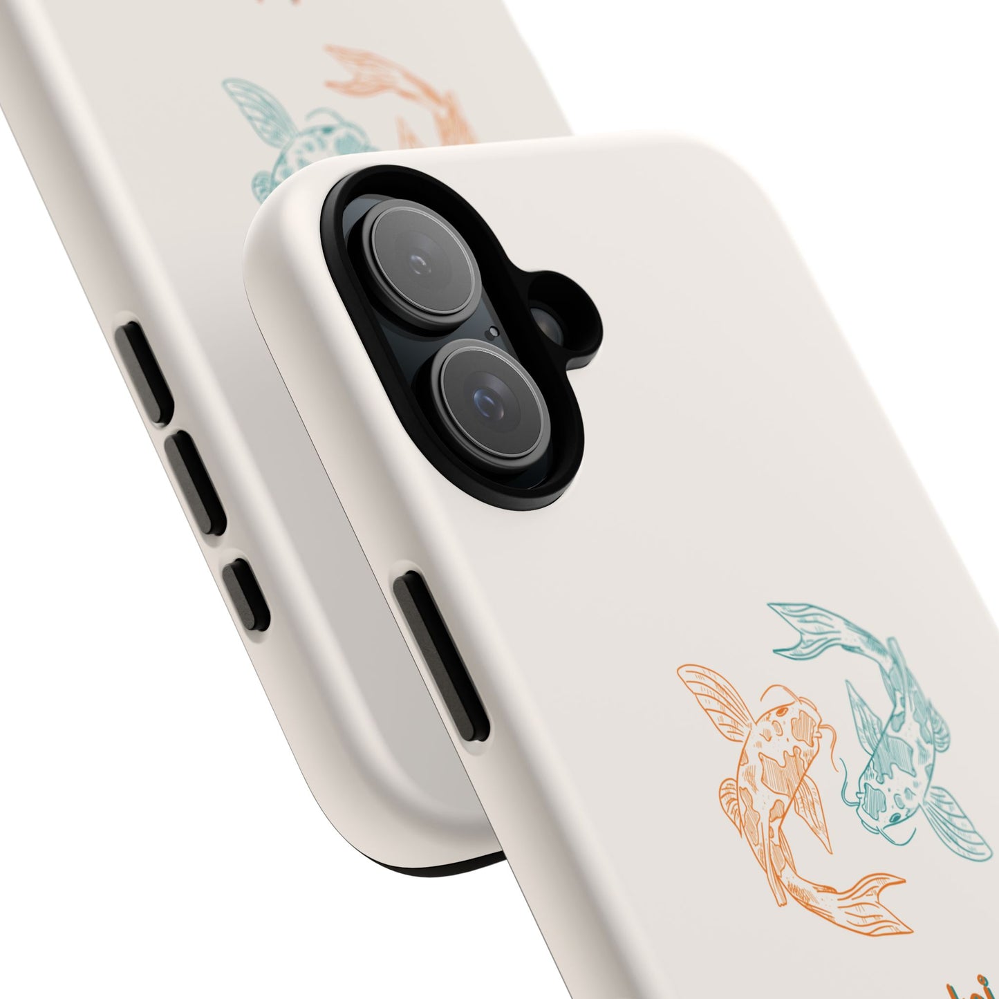 Koi Fish Tough Phone Case - Stylish & Durable Design for Aqua Lovers