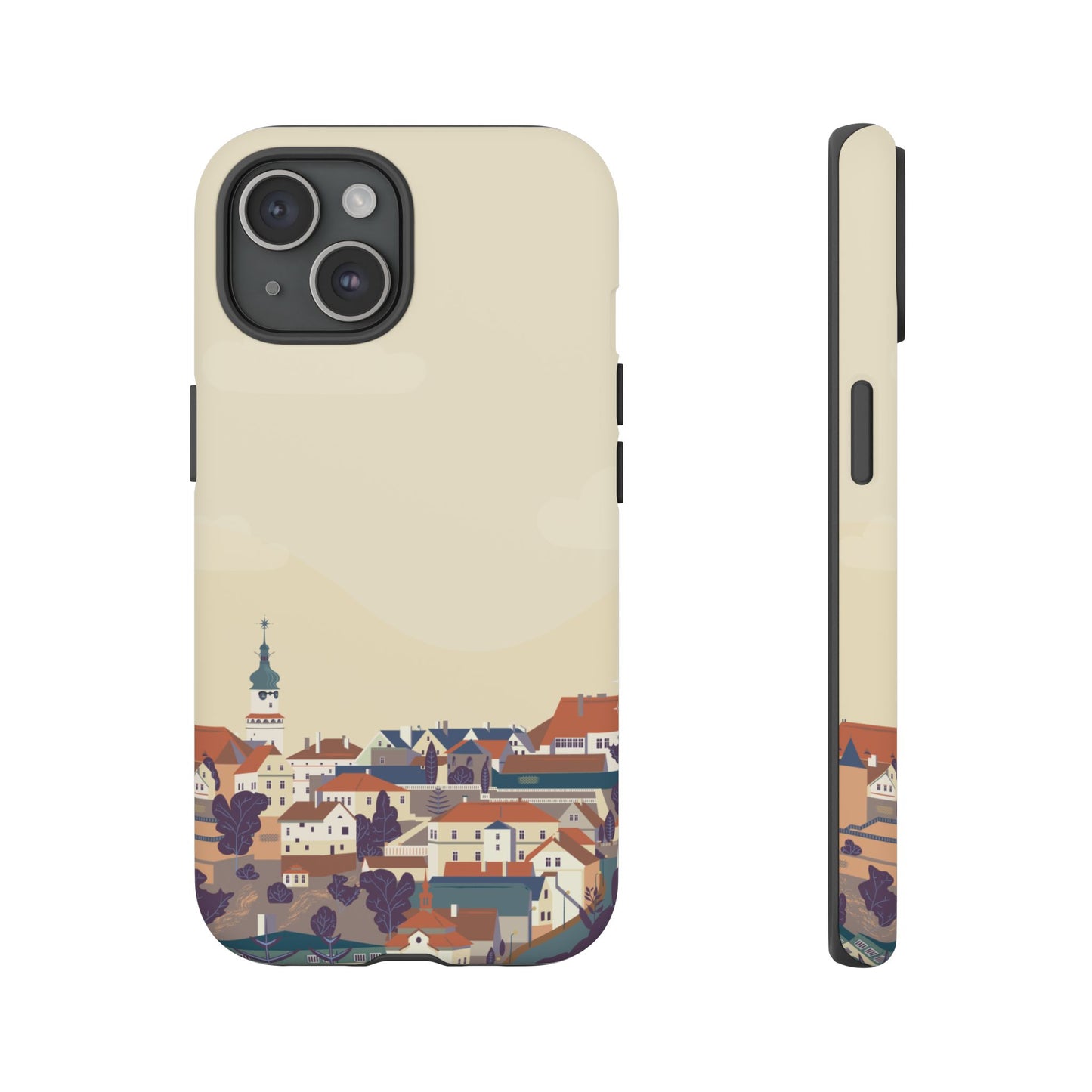 Artistic Phone Case - Charming Village Design