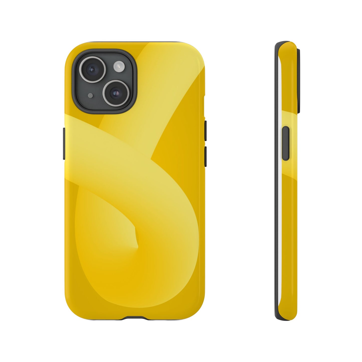 Stylish Tough Phone Case - Modern Yellow Design for Ultimate Protection