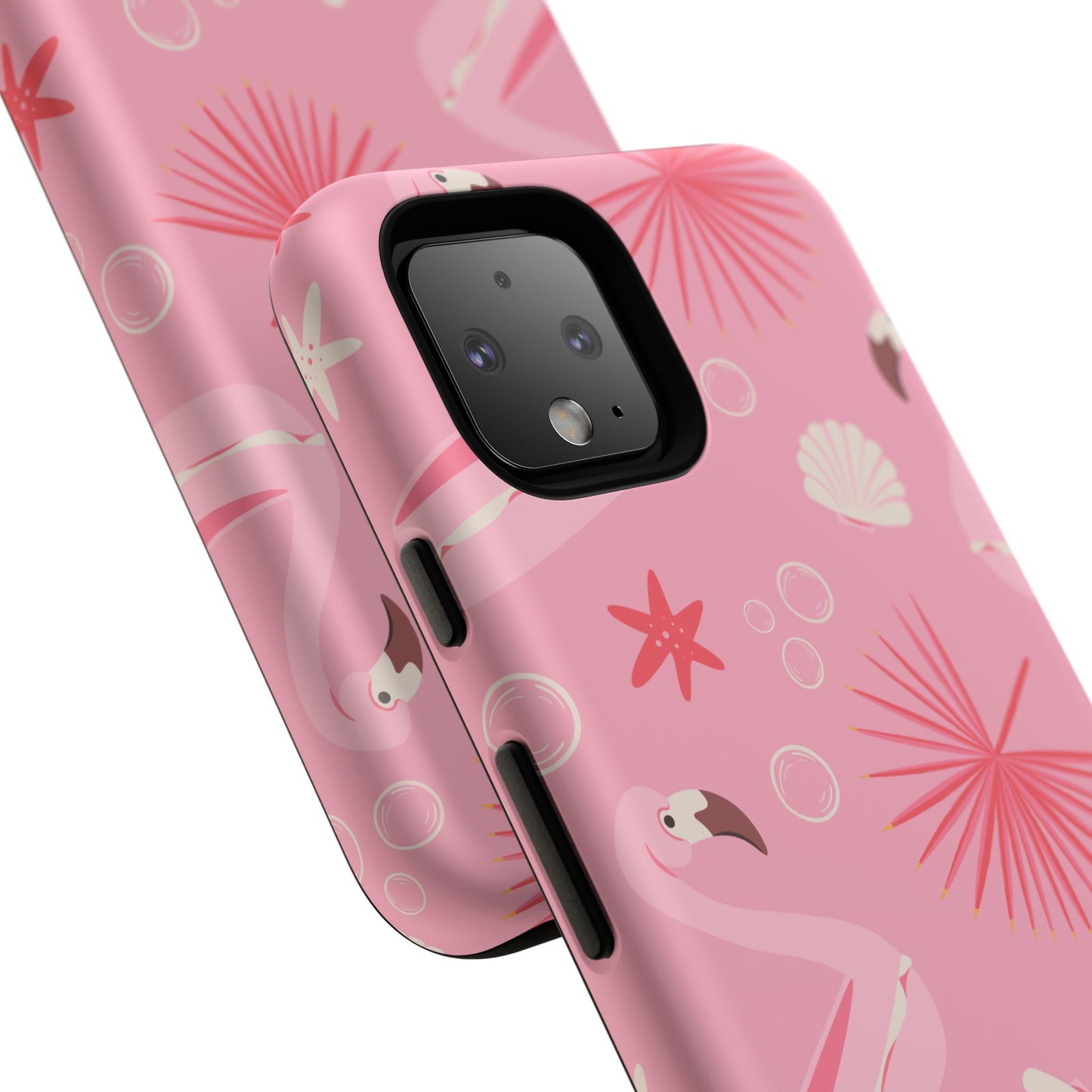 Tough Cases: Tropical Flamingo Phone Case for Summer Vibes