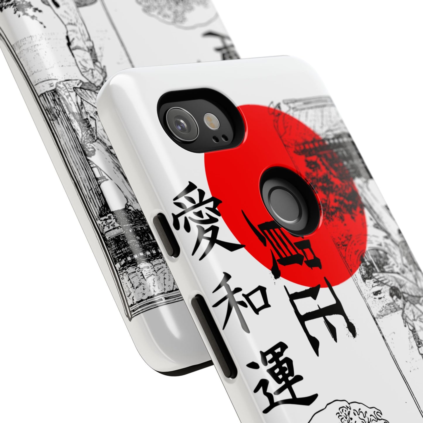 Japanese Zen Art Phone Case - Tough Cases with Wave Design